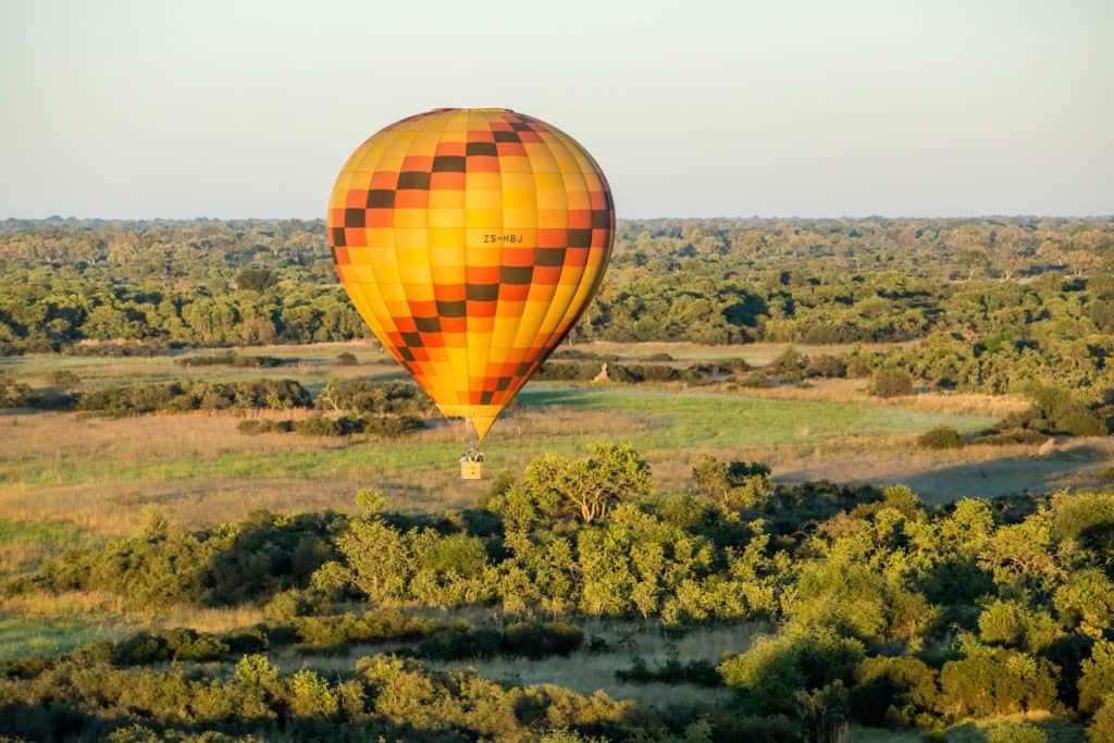 Hot air Balloon safari tour of the Okavango Delta, Botswana